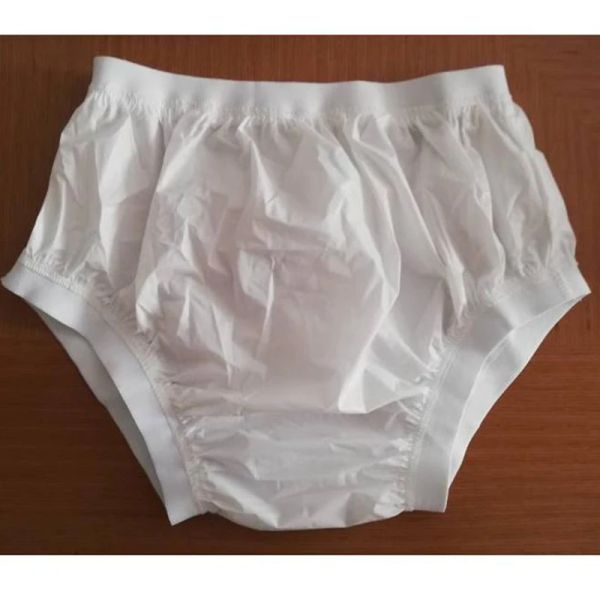 Pañeros envío gratis Fuubuu2207WhitExl1pcs pantalones elásticos de ancho de ancho de plástico para adultos para bebés pañales de tela para adultos