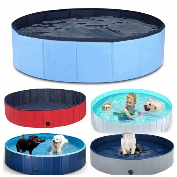 Couches Produits de nettoyage d'animaux PVC Dog rouge et chat Piscine pliante universelle et baignoire en plastique multiples couleurs disponibles