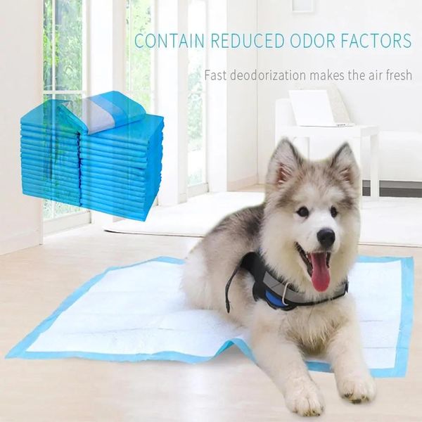 Couches Couches pour chiens de compagnie jetables à forte absorption sous les tampons pipi pour animaux de compagnie chien chiot formation tampon d'urine couches pour chiens couches de nettoyage