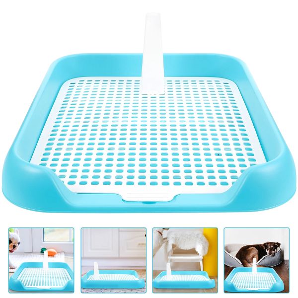 Couches de toilette pour animaux de compagnie Chien de lit intérieur Potty litière plate à litière anti-plastique Puppy Train Grands petits chiens