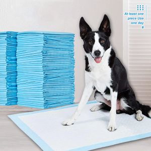 Couches jetables portables pour animaux de compagnie, douces et respirantes, pour chiot, Surface à séchage rapide, produits de nettoyage pour nid d'animaux