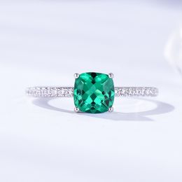 Diaspore Edelsteen Ringen voor Vrouwen Meisjes Solid 925 Sterling Silver Wedding Engagement Topaz Emerald Sapphire Ring