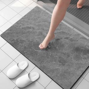 Diatomite tapis super absorbant Mat de salle de bain tapis de salle de bain non glisser la salle de douche de douche