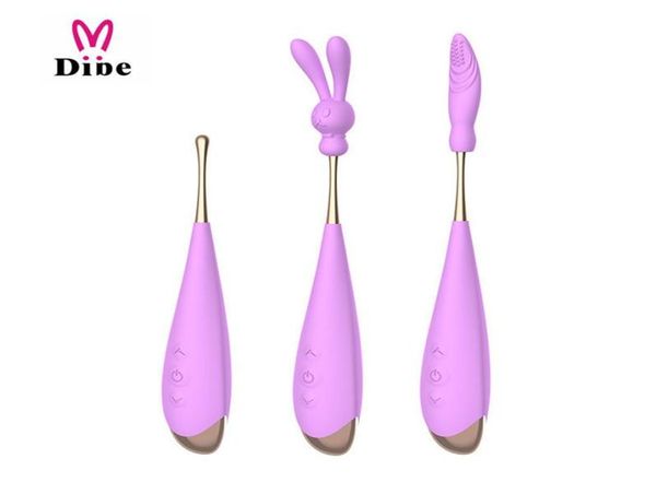 DIBE 7 Mode vitesse vibrateur USB puissant vibrant Silicone Gspot Clitoris vagin stimulateur anal Massage Sex Toys pour femmes 201211121502