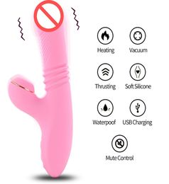 Dibe Smart Heating Penis Dildo Vibrateur oral Longue Licking Clitoris Spiulator USB Toys de sexe adulte rechargeable pour femmes7528305