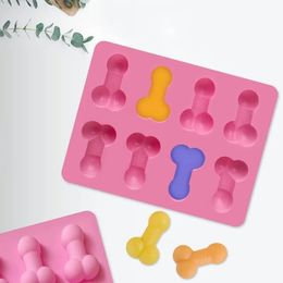 Dick Ice Tray Penis Cube Cube Cake Moule Silicone Moules de bougies SUCHE DRITSHIPPING TOULLES CUBE CHOCOLAD