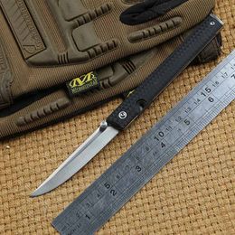 DICORIA CEO 7096 cuchillo plegable 8cr13mov hoja con rodamiento de bolas G10, cuchillo de bolsillo con mango, equipo para exteriores, cuchillos de supervivencia para campamento, herramientas EDC