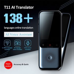 Dictionnaires Traducteurs 138 langues T11 Portable Smart Voice Translator Traducteur interactif hors ligne multilingue en temps réel 230725