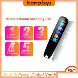 Diccionarios Traductores Hongtop Smart Voice Scan Translator Pen Mtifunctiontranslation Tiempo real 121 idiomas Business Dictionar Dhby3