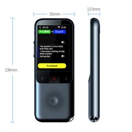 Diccionarios Traductores T11 Traductor de pantalla táctil de 2,4 pulgadas Traductor de voz inteligente en tiempo real Po Traductor de 138 idiomas Traducción portátil sin conexión 230725