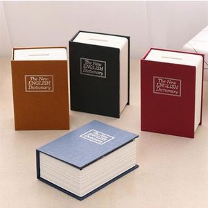 Dictionnaire Mini coffre-fort livre argent caché Secret sécurité coffre-fort serrure argent liquide stockage de pièces de monnaie bijoux clé casier pour enfants cadeaux