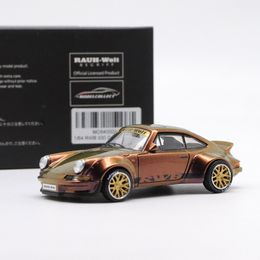 Diecast 1/64 à l'échelle Porsche MC-RWB 930 993 Modèle de voiture en alliage Collectible Toys for Children Cadeaux de Noël pour garçons Affichage statique