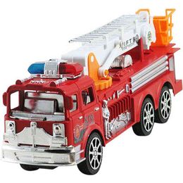 Diecast auto's Motor Trek de traagheids speelgoedauto grote traagheid in de traagheid Simulatie brandweerwagenladder Model 0915