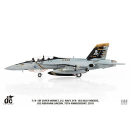 Échelle d'alliage en métal diecast 1/144 F18F F-18 Super Hornet VFA-103 Fighter Plane Aircraft Airclane Replica Model Toy pour la collection
