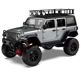 Modèle moulé sous pression 1 12 voiture MN128 Wranglers escalade télécommande adulte professionnel 2 4G 4WD Buggy avec lumière LED Rc jouet cadeau 230818