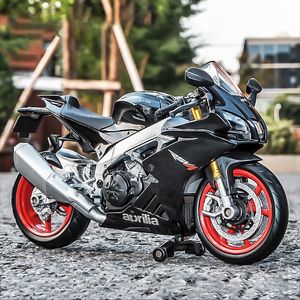 Diecast Model 1 12 Schaal Aprilia RSV4 Alloy Motorfietsmodel Diecast autoliefhebbers Collectie Kinderen Verjaardag Geschenk metal Boys Toys 230509