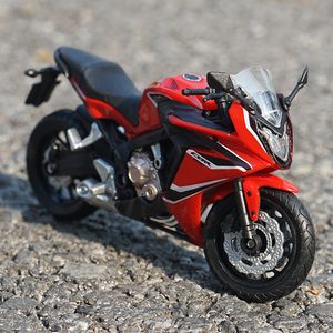 Modèle moulé sous pression 1 18 HONDA CBR650F alliage moto métal course rue Simulation Collection enfants jouets cadeau 230821