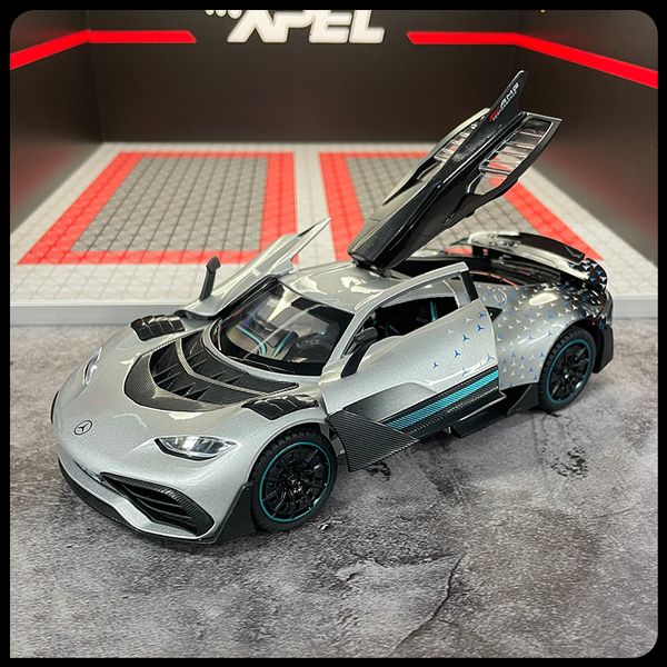 Modèle moulé sous pression 1/24 Simulation BENSI AMG ONE Sport Alliage Voiture Diecasts Jouets Véhicules Décoration Jouets Pour Enfants Pour Enfants Cadeaux De Noël 230918