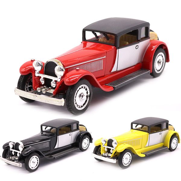 Modèle moulé sous pression 1 28 enfants classique modèle de voiture vintage jouet en alliage moulé sous pression véhicules décoration de gâteau cadeau d'anniversaire pour garçons enfants Y129 230509