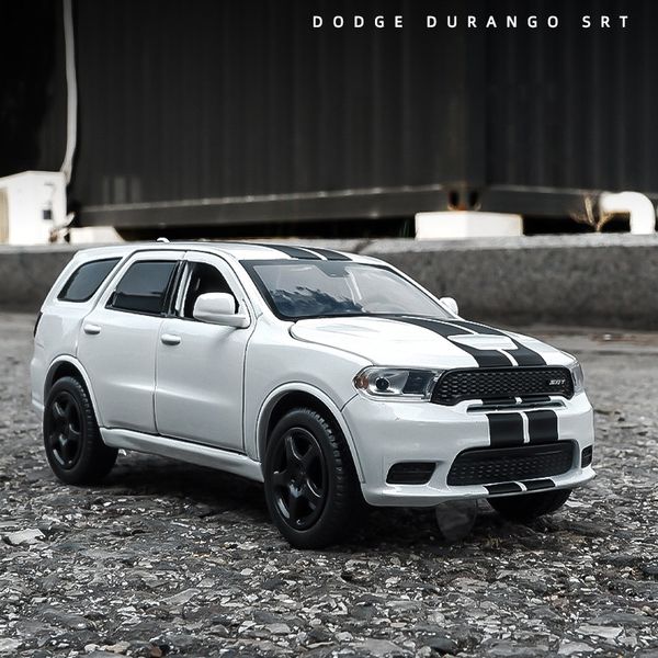 Modèle moulé sous pression 1 32 Dodge Durango SRT SUV Alliage Modèle de voiture Diecasts Véhicules jouets Jouet Son et lumière Jouets pour enfants Cadeaux pour enfants 230509