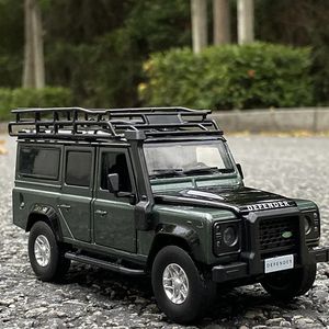 Gegoten model 1 32 Rover Defender Legering automodel Diecasts Metalen speelgoed Terreinvoertuigen Automodel Simulatie Collectie Kinderspeelgoed Cadeau 231025