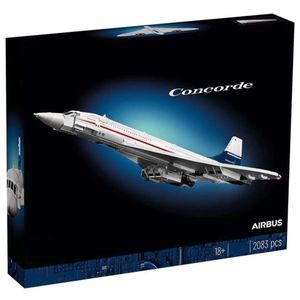 Modèle moulé sous pression 10318 Kit de construction Airbus Concorde premier avion de ligne supersonique modèle de navette spatiale jouet éducatif pour enfants 231204