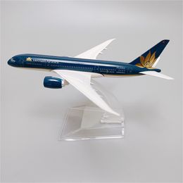 Diecast model 16 cm legering metaallucht Vietnam B787 Airlines Airplane Boeing 787 Airways Plane 1 400 Schaalvliegtuigen 230821