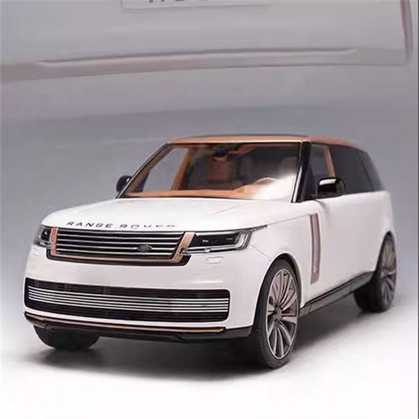 Modèle moulé sous pression 2023 1 18 Land Range Rover SUV alliage voiture métal hors route véhicule son et lumière Simulation enfants jouet cadeau 230818