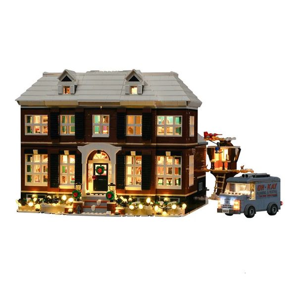 Diecast Model 2023 3955pcs 21330 Home Alone House Set Blocings Blocshs Bricks Educational Toys for Boy Kids Cadeaux de Noël 231110