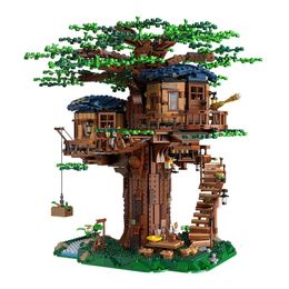 Modelo fundido a presión, 3117 Uds., casa del árbol, los bloques de construcción más grandes, Compatible con 21318 ladrillos, Juguetes DIY, regalo de cumpleaños y Navidad, 6007 ladrillos de juguete 231110