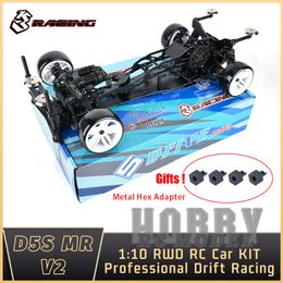 Modelo de Diecast 3racing Sakura D5 S MR V2 Kit 1 10 RC Control remoto eléctrico CAR FLUT ROAD Drift Racing Adult Child Boy Toys 230818