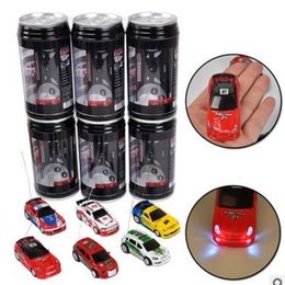 Diecast Model 8 Style Coke Can 1 63 Mini Drift RC LED Light Radio Remote Control Micro Racing Car Kid's Desktop Toys Gifts 230210