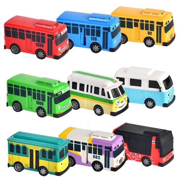 Modèle moulé sous pression 9 pièces Mini Bus jouet voiture pour enfants garçons amis et enfants cadeau de fête d'anniversaire 230912
