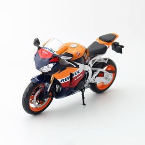 Modèle Diecast Automaxx Toy Diecast Metal Motorcycle Model 1 12 Scale Honda CBR Hepsol Racing Fireblade Collection éducative Gift For Kid 230509