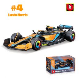 Diecast model Bburago 1 43 4 Lando Norris McLaren MCL36 3 Daniel Ricciardo Alloy Luxury voertuig speelgoed 230815