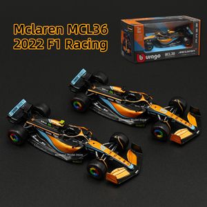 Modèle moulé sous pression Bburago 1 43 McLaren MCL36 C42 75 RB18 W13 Formula Racing Car Static Simulation Alliage 230518