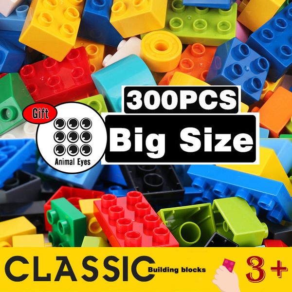 Modèle moulé sous pression brique de grande taille briques en vrac colorées plaques de Base blocs de construction bricolage blocs compatibles jouets pour enfants 230705