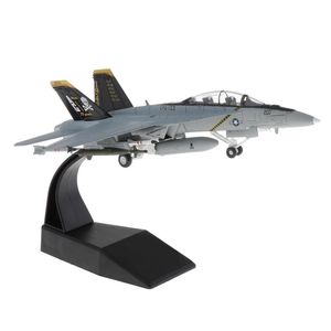 Modelo de coche fundido a presión, escala 1/100, F/A-18, pantalla de avión de combate Strike con soporte 220930