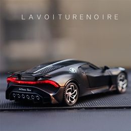 Diecast Model car 1 32 Bugatti Lavoiturenoire Black Dragon Supercar Toy Alliage Diecasts Véhicules s Pour Enfants 221103