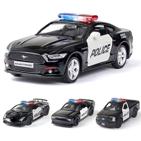 Modèle de voiture moulé sous pression 1/36, voiture en alliage Challenger 2 portes ouvertes avec fonction de retrait, sport en métal pour enfants, jouets 220930