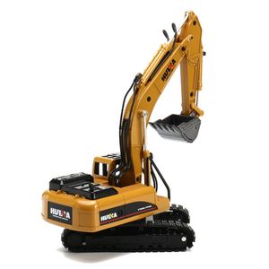 Diecast Model CAR 1 50 Alloy Excavator Tractor Model Boy Manual Building Toys High Simulation Engineering Digging Machine Kids Toys Play Vehicles 230821
