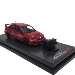 Diecast Modelauto Schaal 1/64 Diecast Collector's Model Voor Mitsubishi Lancer EVO IX E9 Motor Klassieke Voertuigen Auto Model Speelgoed Collectie Decoratie 230915