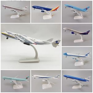 Modèle de voiture moulé sous pression 20 cm en alliage métallique Union soviétique Air ANTONOV 225 An-225 Mriya LE PLUS GRAND CARGO DU MONDE Russe KLM USA B747 Avion 221103