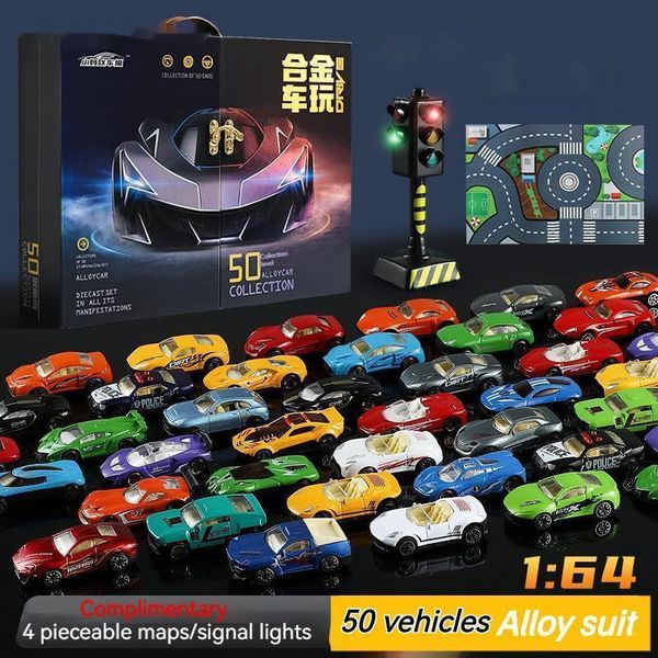 Diecast Model car 25-50pcs Collection Level Enfants Mini Toy Car Set Car Alliage Métal Racing Car Model Gift Set Boy Christmas And Birthday Gift 230621