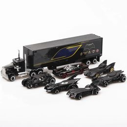 Diecast Modelauto 7 stks/set bat diecast Metalen auto 1 64 Legering auto Vrachtwagen Model Klassieke auto Speelgoed Voertuigen Kerstcadeau kinderen speelgoed auto 231005