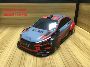 Diecast Model car 8 estilos 110 RC car shell body shell 180190195200mm ancho Mattegradient PVC RC shell para 1 10 RC hobby drift hsp 231018