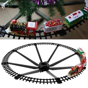 Diecast Model Auto Kerstmis elektrische trein trein Trein speelgoed voor kinderen van raceset racebouwbouwstenen van de raceset