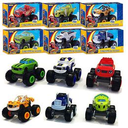 Diecast Model auto Klassieke Blaze auto Model Inertie Diecast Voertuigen Racing Figuur Blaze Speelgoed voor Kinderen Monsters Truck Machines Auto Speelgoed Kinderen 230621