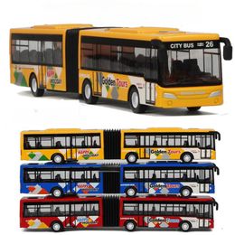 Diecast Model auto Diecast Legering Bus Kinderen Speelgoed Auto Inertie Voertuig Model Speelgoed Pull Back Auto Jongen Speelgoed Educatief Speelgoed voor Kinderen Gift Jongens Speelgoed 230621