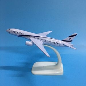 Modèle réduit de voiture JASON TUTU Modèle d'avion Israël Boeing B777 Modèle d'avion Métal moulé sous pression 1 400 16 cm Modèle d'avion Jouet Cadeau 230906